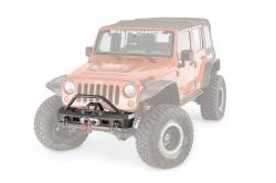 Warn - Warn 101450 Elite Stubby Front Bumper w/Guard Tube for 07-18 Jeep Wrangler JK - Image 1