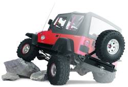 Warn - Warn 63253 Rock Crawler Rear Bumper Mount Spare Tire Carrier for 76-86 Jeep CJ7 - Image 3