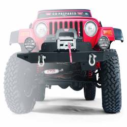 Warn - Warn 61853 Full Width Rock Crawler Front Bumper for 97-06 Jeep Wrangler TJ - Image 1