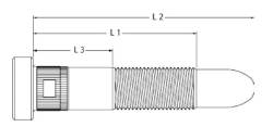 ARP Auto Racing - ARP 300-7709 NASCAR Speed Studs Fine Thread 5/8-18 5PC Knurl Length L3 - Image 2