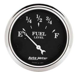 AutoMeter - AutoMeter 1716 Old Tyme Black Air-Core Fuel Level Gauge 73-10Ohm 2-1/16" - Image 1