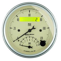AutoMeter - AutoMeter 1820 Antique Beige 2 Gauge Kit Speedo/Tach & 4 Gauge Combo 3-3/8" - Image 2