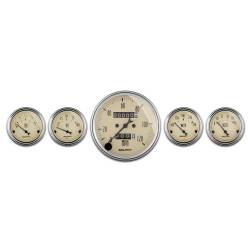 AutoMeter - AutoMeter 1808 Antique Beige 5 Gauge Kit Mechanical Speedometer 3-1/8 & 2-1/16" - Image 1