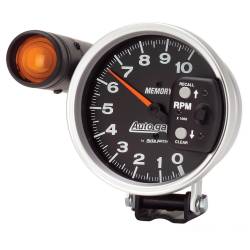AutoMeter - AutoMeter 233906 Autogage Pedestal Tacho w/Memory/Light Gauge Black 10000RPM 5" - Image 2