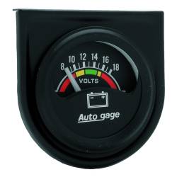 AutoMeter - AutoMeter 2356 Autogage Air Core Volt Meter Gauge 8-18V 1.5" Short Sweep - Image 1