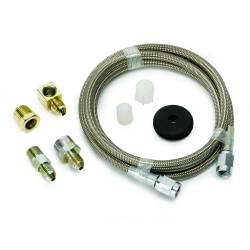 AutoMeter - AutoMeter 3235 Line Braided Stainless Steel Hose #3 -3AN & 1/8" NPTF Fittings 4' - Image 1