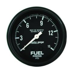 AutoMeter - AutoMeter 2311 Autogage Fuel Pressure Mechanical Gauge 0-15PSI 2-5/8" Full Sweep - Image 1