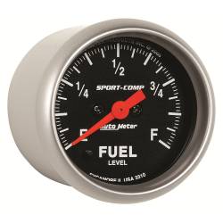 AutoMeter - AutoMeter 3310 Sport-Comp Programmable Fuel Level Gauge 0-280Ohm 2-1/16" - Image 3
