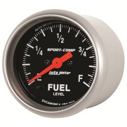 AutoMeter - AutoMeter 3310 Sport-Comp Programmable Fuel Level Gauge 0-280Ohm 2-1/16" - Image 2
