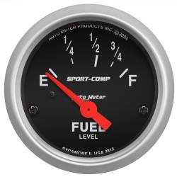 AutoMeter - AutoMeter 3315 Sport-Comp Air Core Fuel Level Gauge 73-10Ohm 2-1/16" - Image 1