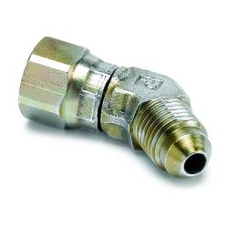 AutoMeter - AutoMeter 3273 Fitting Adapter 45-DEG F -4AN Female To -4AN Male Steel - Image 1