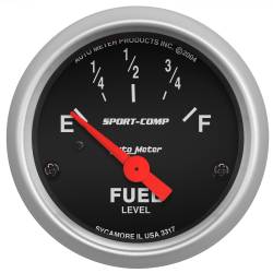 AutoMeter - AutoMeter 3317 Sport-Comp Air Core Fuel Level Gauge 0-30Ohm 2-1/16" SSE - Image 1