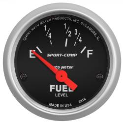 AutoMeter - AutoMeter 3318 Sport-Comp Air Core Fuel Level Gauge 16-158Ohm 2-1/16" - Image 1