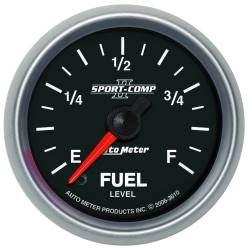 AutoMeter - AutoMeter 3610 Sport-Comp II Fuel Level Gauge 0-280Ohm 2-1/16" Programmable - Image 1
