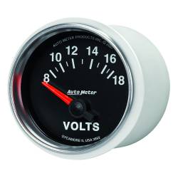 AutoMeter - AutoMeter 3892 Electric 18v GS Volt Meter Gauge 2-1/16" Short Sweep - Image 2