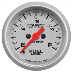AutoMeter - AutoMeter 4310 Ultra-Lite Fuel Level Programmable Gauge 0-280Ohm 2-1/16" - Image 1