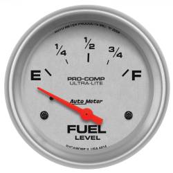 AutoMeter - AutoMeter 4414 Ultra-Lite Electric Fuel Level Gauge 0-90Ohm 2-5/8" SSE - Image 1