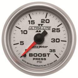 AutoMeter - AutoMeter 4904 Ultra-Lite II Mechanical Boost Pressure Gauge 0-35PSI 2-1/16" - Image 1