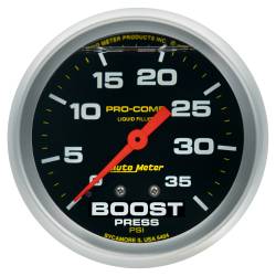 AutoMeter - AutoMeter 5404 Pro-Comp Mech Boost Pressure Liquid Filled Gauge 0-35PSI 2-5/8" - Image 1