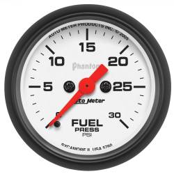 AutoMeter - AutoMeter 5760 Phantom Fuel Pressure Gauge 30PSI 2-1/16" Stepper Motor - Image 1