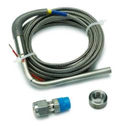 AutoMeter - AutoMeter 5243 Thermocouple Type-K Probe Kit 1/4" Dia 10' w/Comp & Weld Boss - Image 1