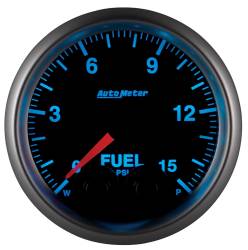 AutoMeter - AutoMeter 5667 Elite Series Fuel Pressure Gauge 0-15PSI 2-1/16" Stepper Motor - Image 3