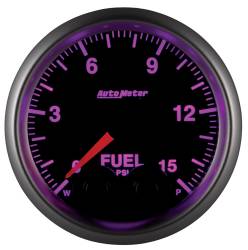 AutoMeter - AutoMeter 5667 Elite Series Fuel Pressure Gauge 0-15PSI 2-1/16" Stepper Motor - Image 5