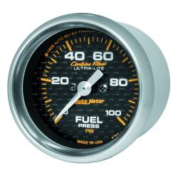 AutoMeter - AutoMeter 4763 Carbon Fiber Electric Fuel Pressure Gauge 0-100PSI 2-1/16" - Image 3