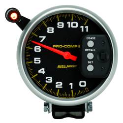 AutoMeter - AutoMeter 6857 Pro-Comp Pedestal Tach w/Quick Lite & Peak Memory 11K RPM 5" - Image 2