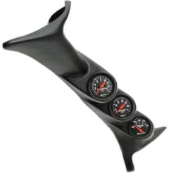 AutoMeter - AutoMeter 7072 Triple Pillar Pod Gauge 100-250F/1600F for 99-07 Ford Superduty - Image 1