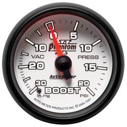AutoMeter - AutoMeter 7507 Phantom II Vacuum/Boost Gauge 2-1/16" Full Sweep 20PSI - Image 2