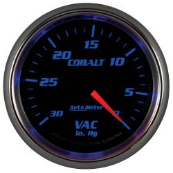 AutoMeter - AutoMeter 7984 Cobalt Vacuum Guage 2-5/8" Full Sweep 0-30IN HG - Image 4