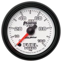 AutoMeter - AutoMeter 7563 Phantom II Fuel Pressure Gauge 0-100 PSI 2-1/16" Stepper Motor - Image 1
