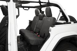Bestop 29294-35 Polyester Rear Seat Cover Blk Diamond for 18-23 Wrangler JL 4DR