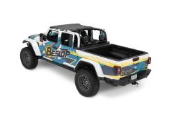 Bestop 52606-35 Header Targa Bikini Top Black Diamond for 18-24 Gladiator JT/JL