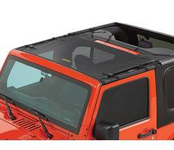 Bestop 52400-11 Sun Targa Bikini Top-Mesh for 07-18 Jeep Wrangler JK 4DR