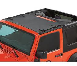 Bestop 52400-35 Sun Targa Bikini Top Black Diamond for 07-18 Wrangler JK 4DR