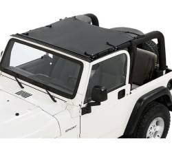Bestop 52403-35 Black Diamond Sun Targa Bikini Top for 96-07 Jeep Wrangler TJ