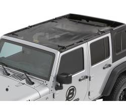 Bestop 52401-11 Sun Safari Extended Bikini Top-Mesh for 07-18 Wrangler JK 4DR