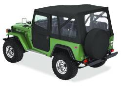 Bestop 51464-15 Supertop Classic Soft Top Black Denim for 64-84 Land Cruiser