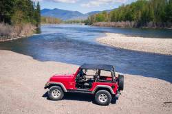 Bestop - Bestop 52531-15 Header Safari Extended Bikini Black Denim for 97-02 Wrangler TJ - Image 3