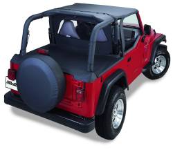 Bestop 52528-35 Header Targa Bikini Top Black Diamond for 03-06 Wrangler TJ