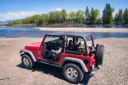 Bestop - Bestop 52531-15 Header Safari Extended Bikini Black Denim for 97-02 Wrangler TJ - Image 2