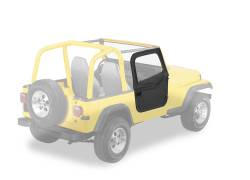 Bestop 51783-01 Front Full 2Pc Soft Doors Black Crush for 80-86 Jeep CJ7/YJ