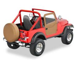 Bestop 51778-37 Front Full 2Pc Soft Doors Spice for 76-86 Jeep CJ7/YJ