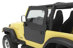 Bestop 51795-15 Front Element Upper Soft Doors Black Denim for 80-95 Jeep CJ7/YJ