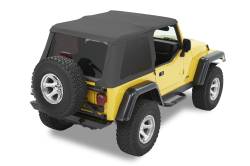 Bestop 56820-15 Trektop NX Soft Top Black Denim for 97-06 Jeep Wrangler TJ