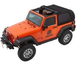 Bestop - Bestop 54922-35 Trektop Glide Black Diamond Soft Top for 07-18 Wrangler JK 2DR - Image 4