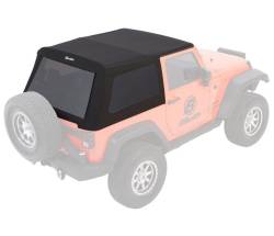 Bestop - Bestop 54922-35 Trektop Glide Black Diamond Soft Top for 07-18 Wrangler JK 2DR - Image 5