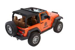 Bestop - Bestop 54922-35 Trektop Glide Black Diamond Soft Top for 07-18 Wrangler JK 2DR - Image 2